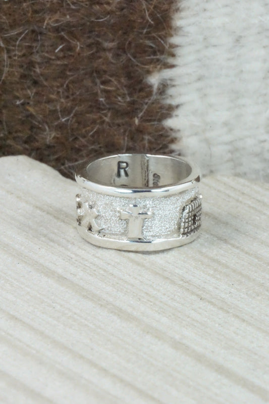 Sterling Silver Ring - Roger John - Size 7.25