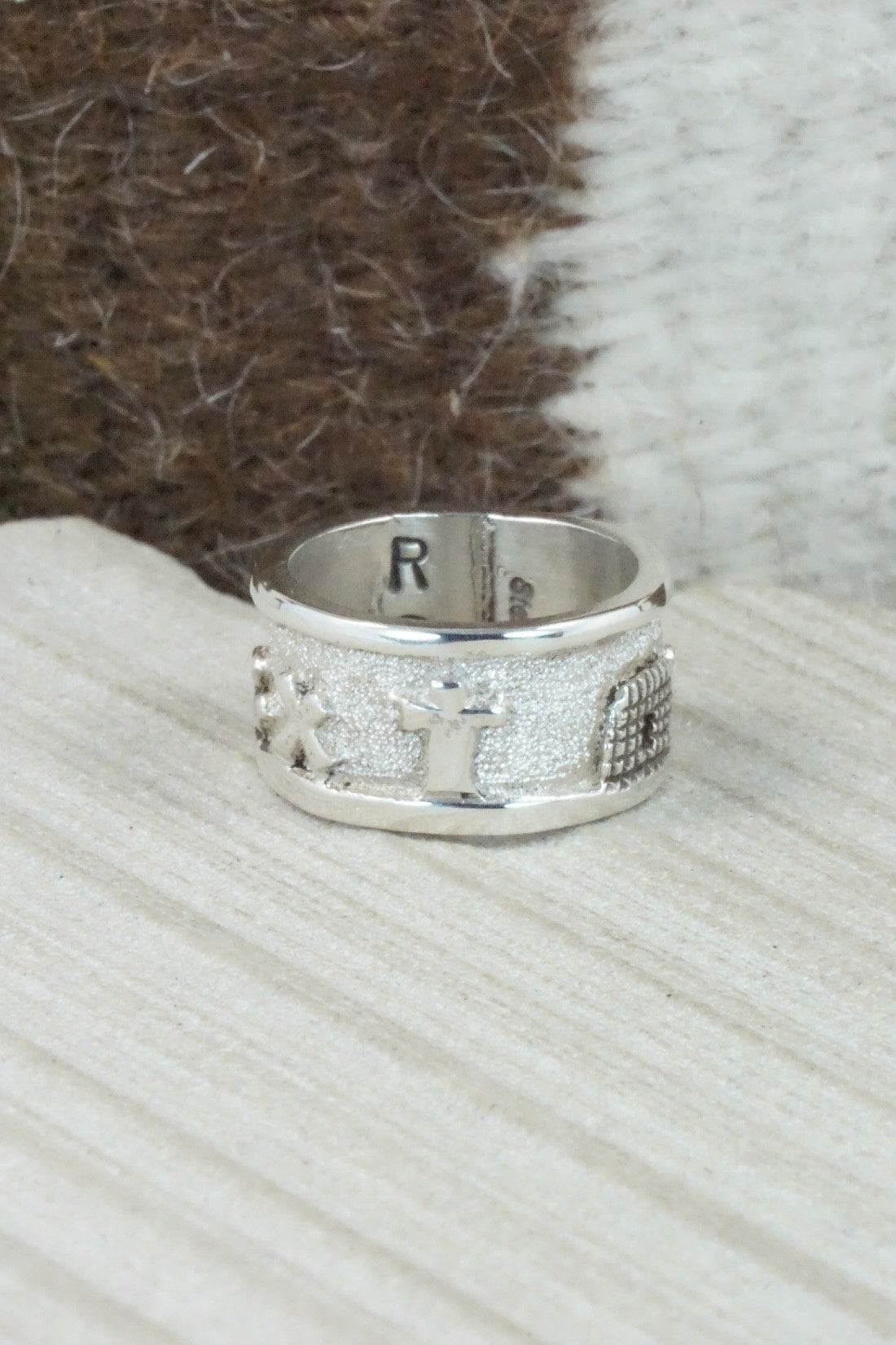 Sterling Silver Ring - Roger John - Size 7.25