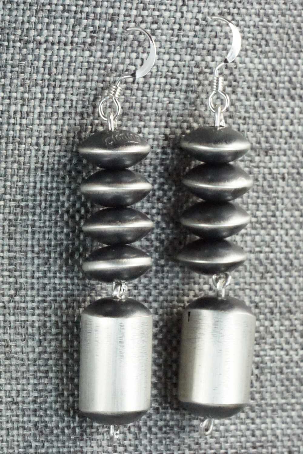 Sterling Silver Navajo Pearl Earrings - Preston Haley