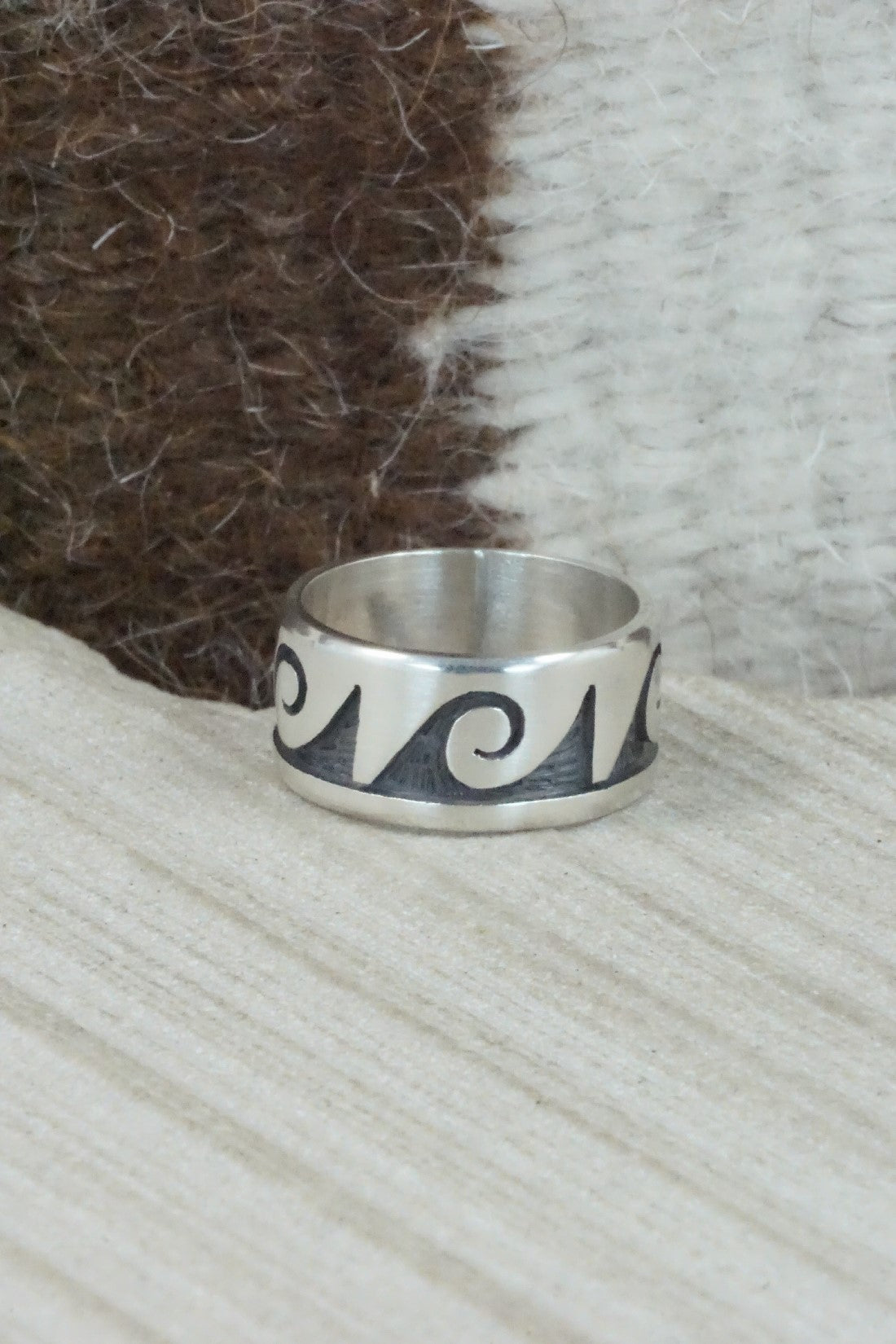 Sterling Silver Ring - Timothy Mowa - Size 6.75
