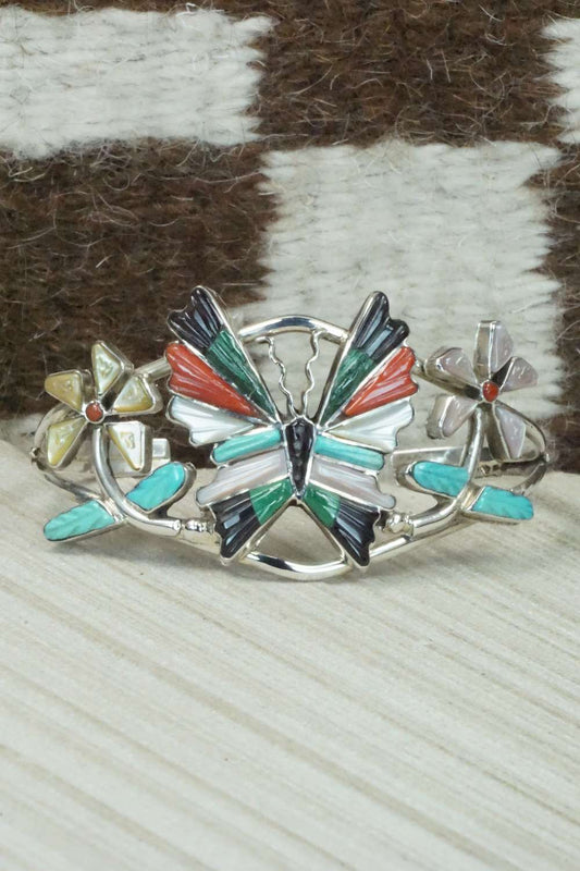 Multi Stone & Sterling Silver Inlay Bracelet - Tamara Pinto