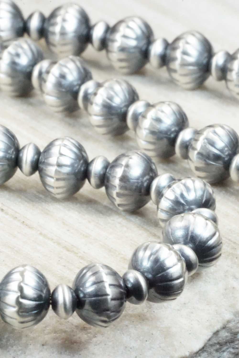 Sterling Silver Navajo Pearl Necklace - Tonisha Haley