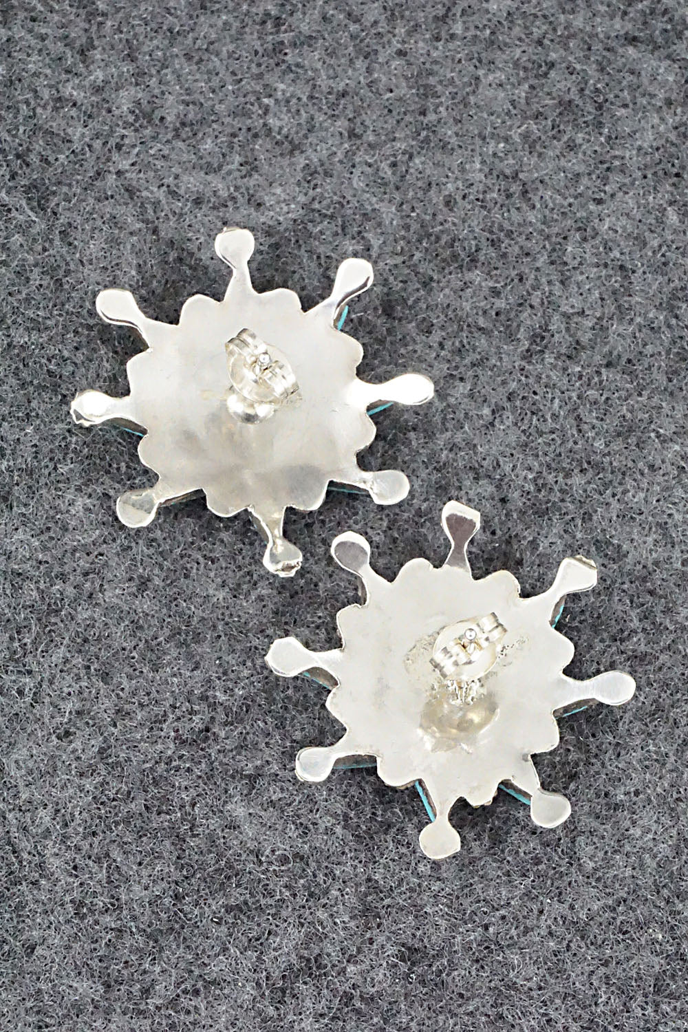 Turquoise & Sterling Silver Earrings - Merlinda Chavez
