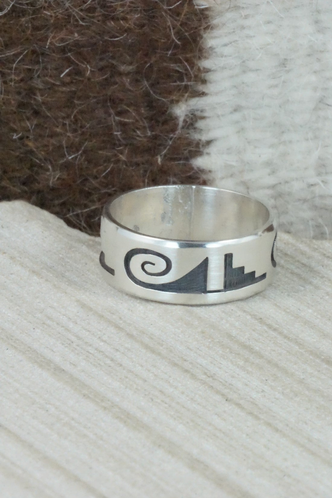 Sterling Silver Ring - Timothy Mowa - Size 13.25