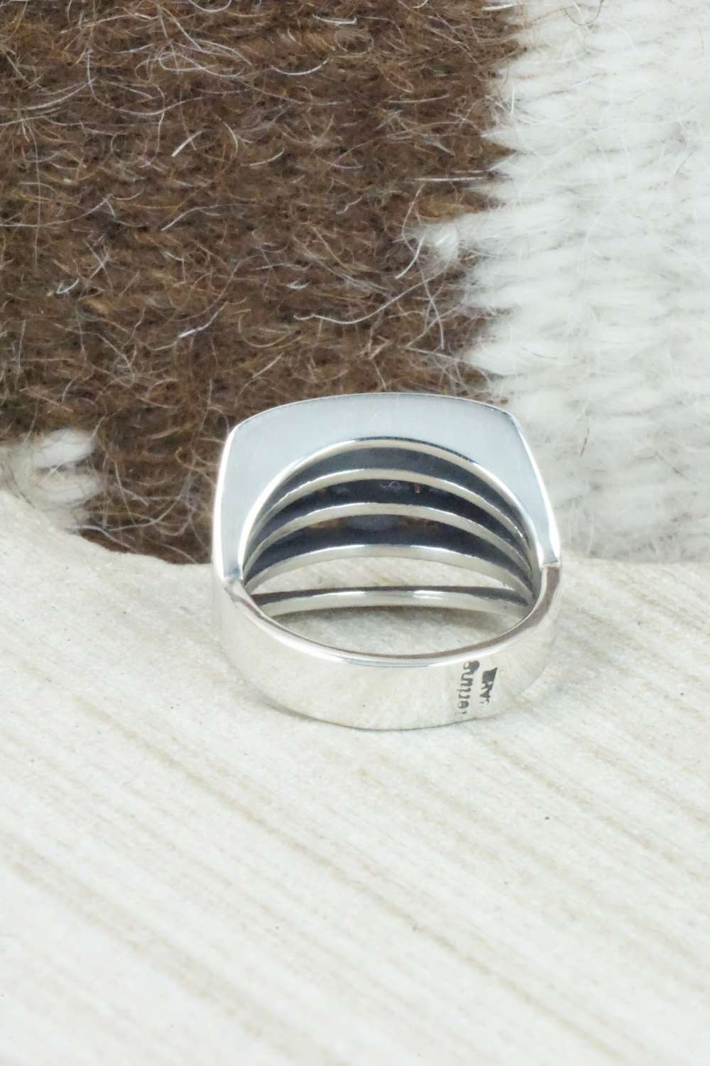 Turquoise & Sterling Silver Ring - James Bahe - Size 6