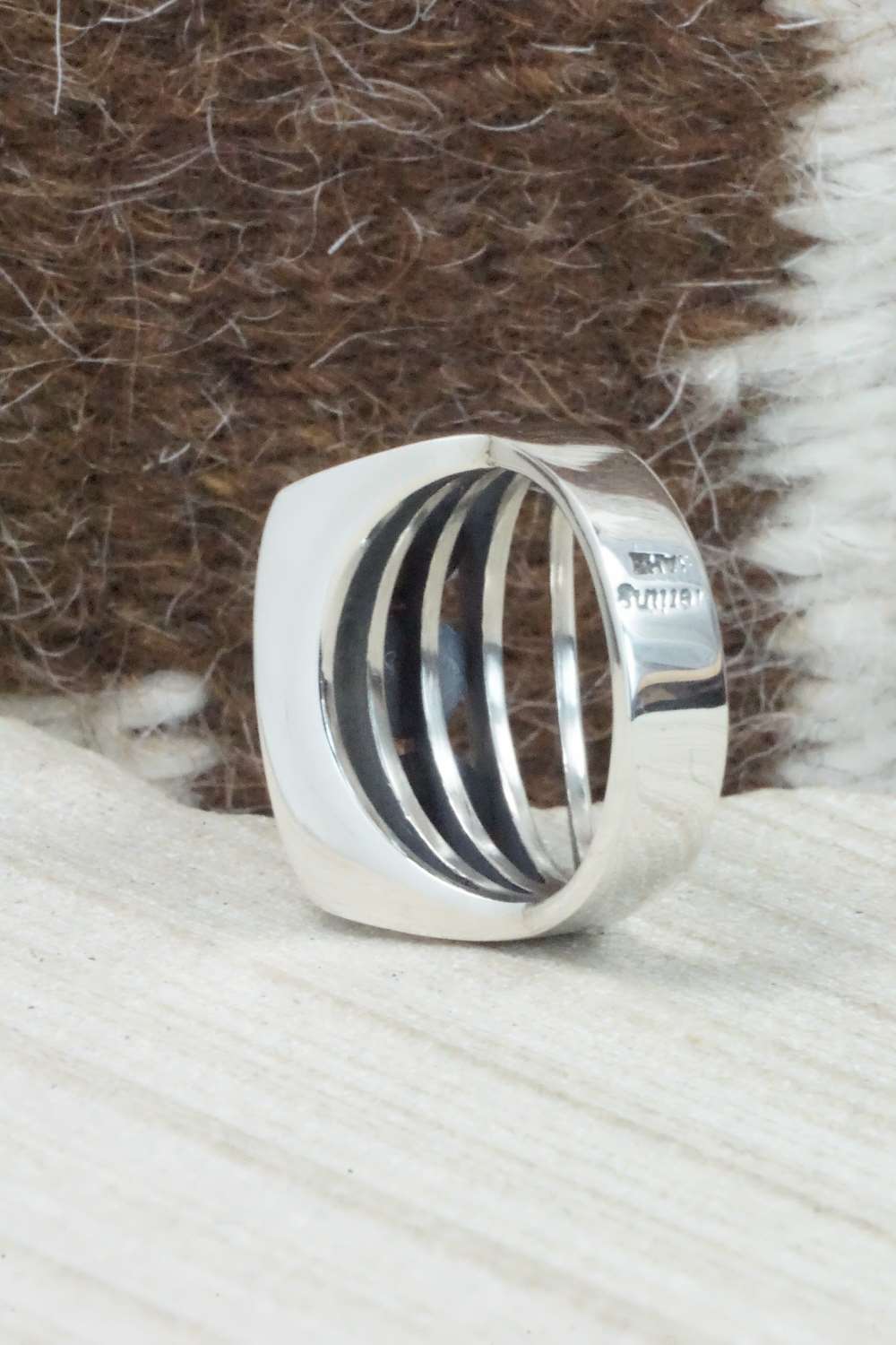 Turquoise & Sterling Silver Ring - James Bahe - Size 6
