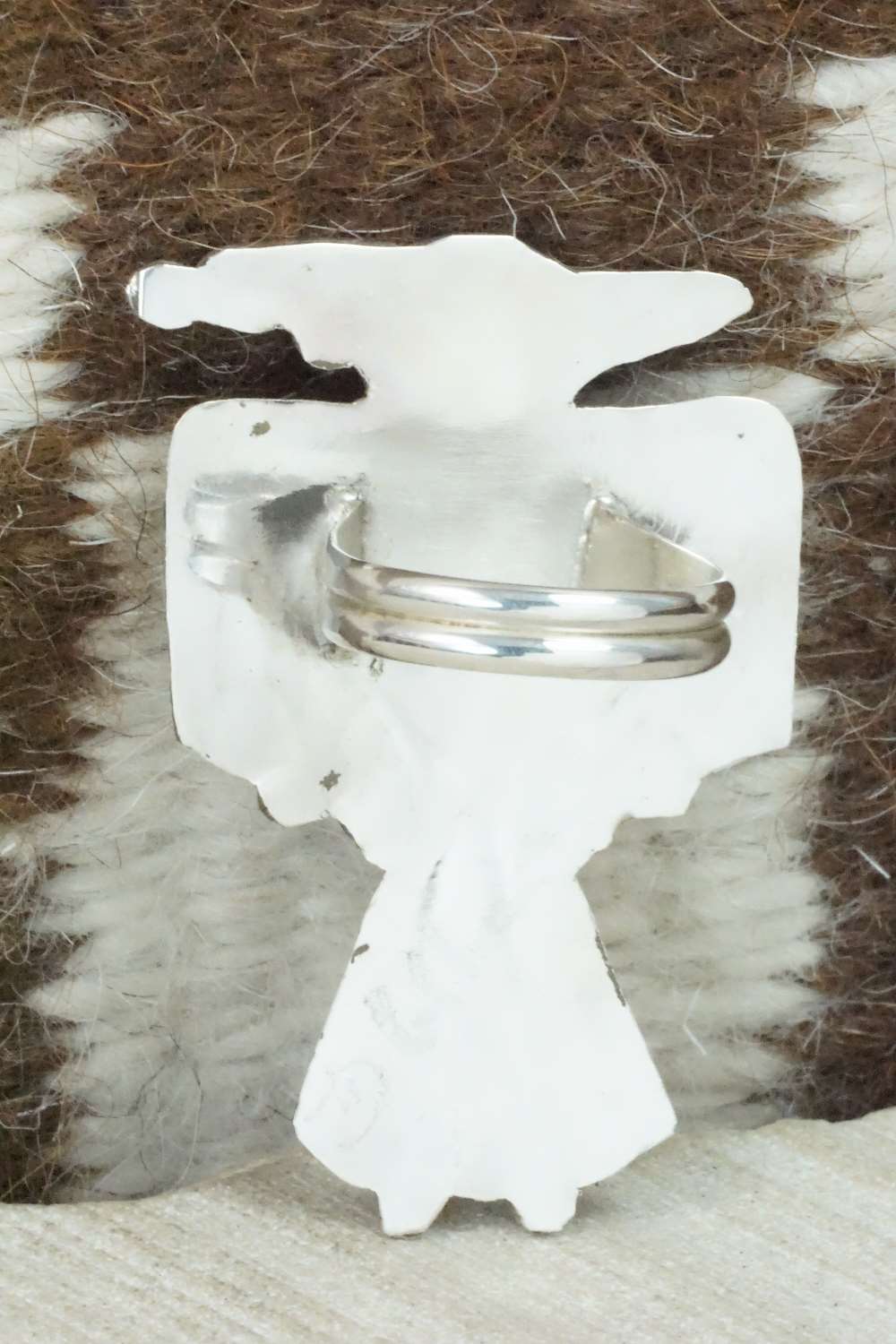 Multi Stone & Sterling Silver Inlay Ring - Delgar Cellicion - Size 5.5