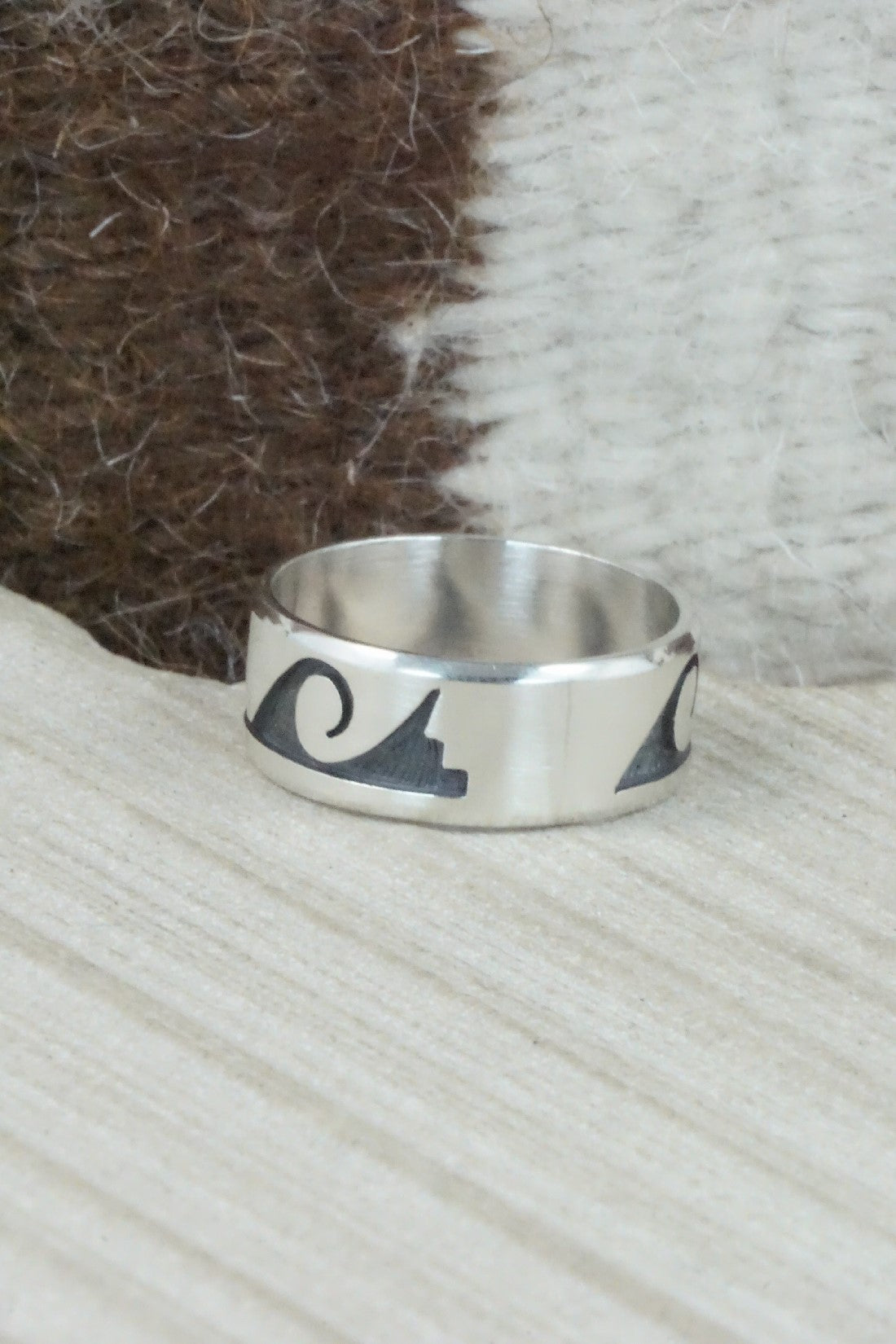 Sterling Silver Ring - Timothy Mowa - Size 11.75