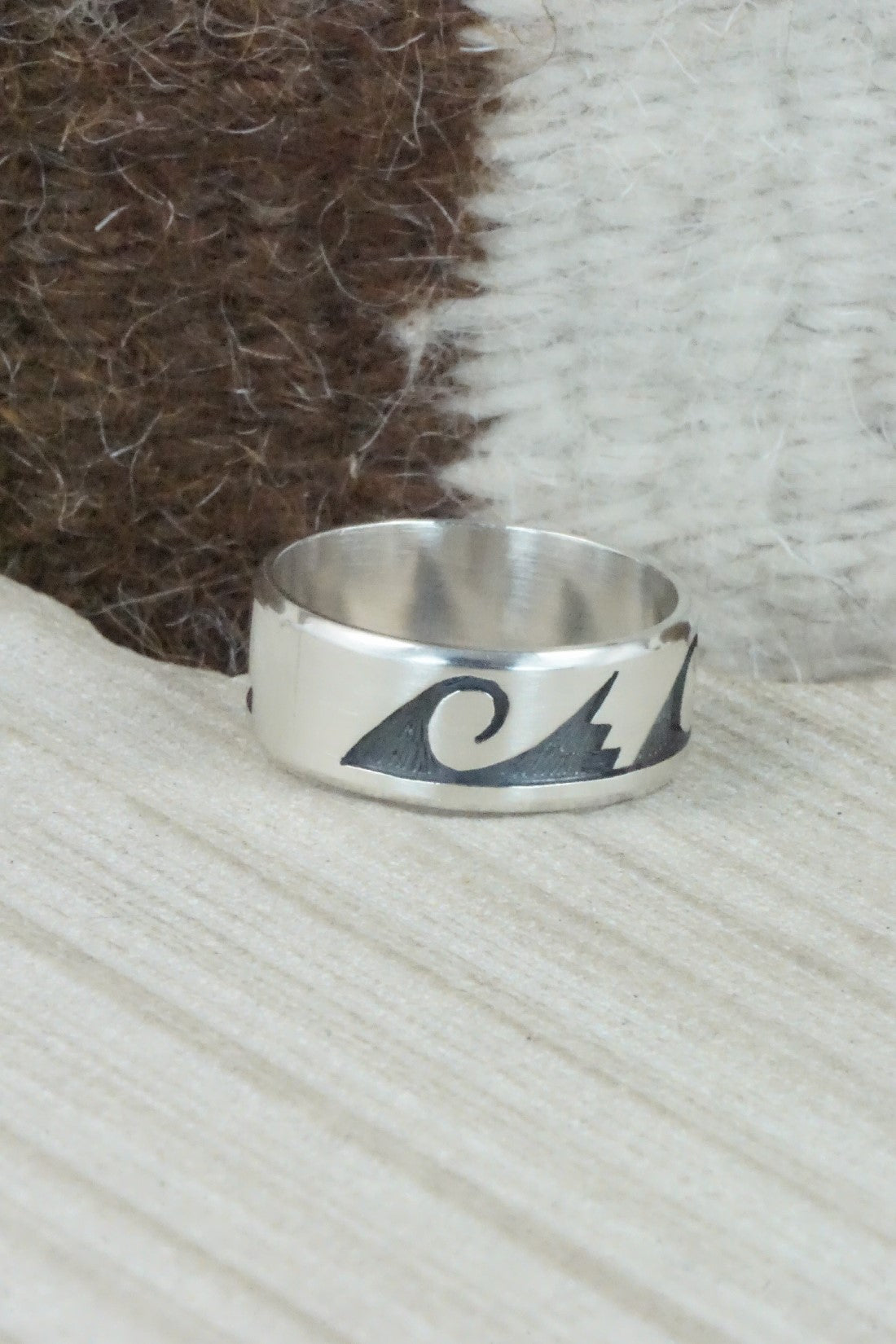 Sterling Silver Ring - Timothy Mowa - Size 11.75