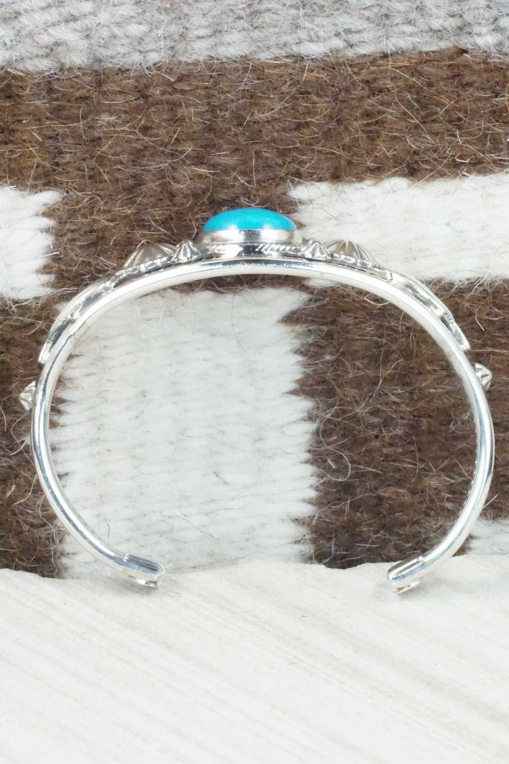 Turquoise & Sterling Silver Bracelet - Raymond Delgarito