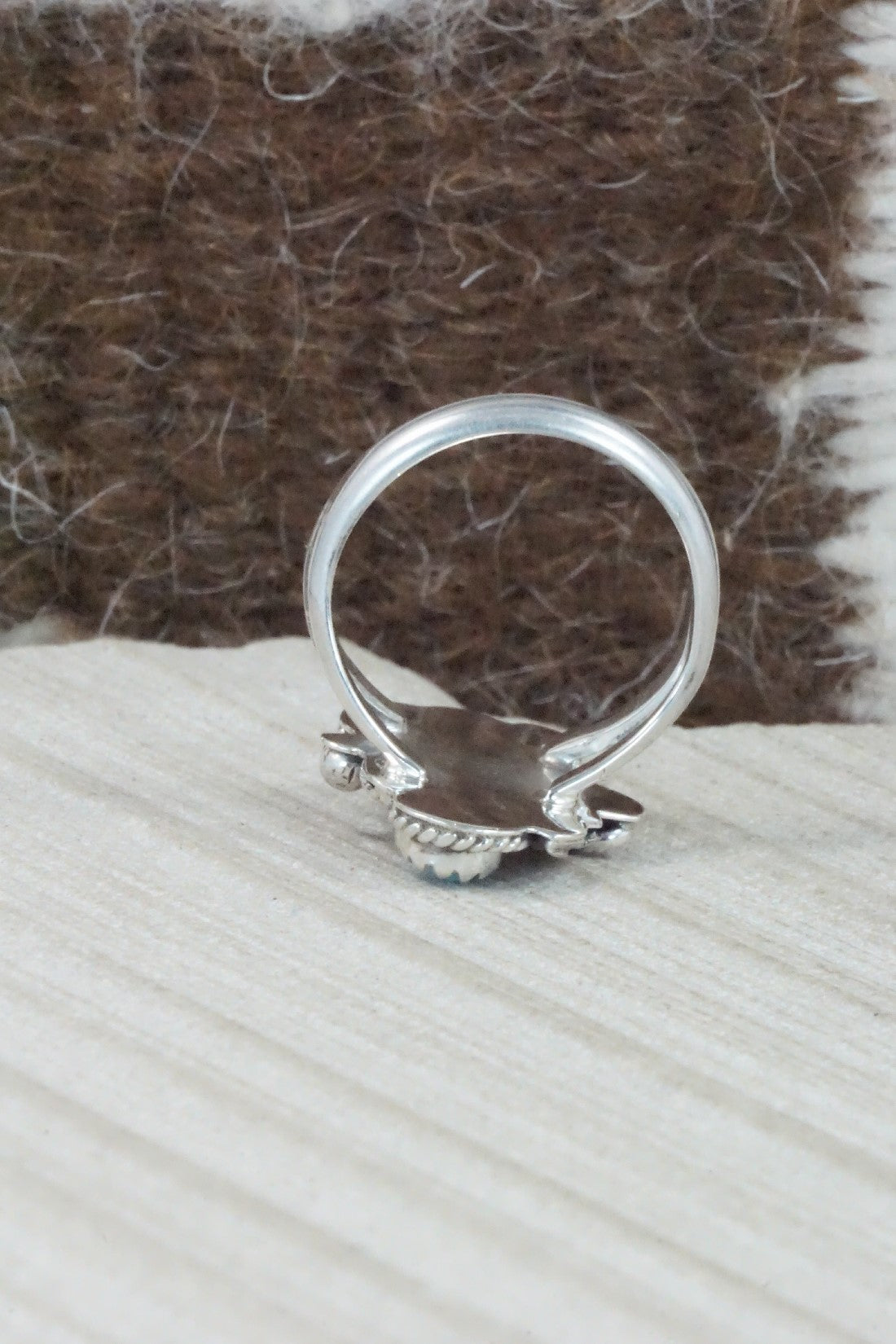 Turquoise & Sterling Silver Ring - Alice Rose Saunders - Size 7.5