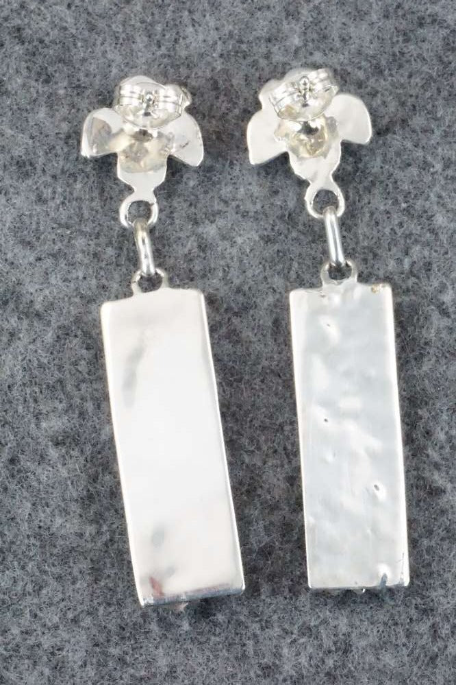 Turquoise & Sterling Silver Earrings - Herbert Lastiyano