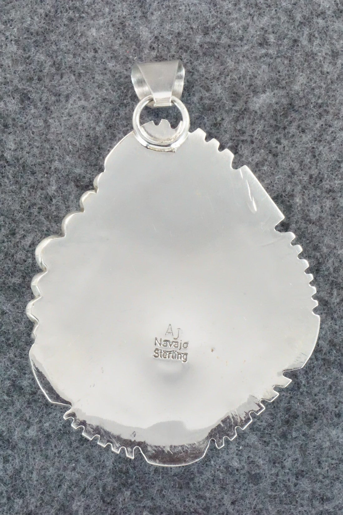 Turquoise & Sterling Silver Pendant - Alvin Joe