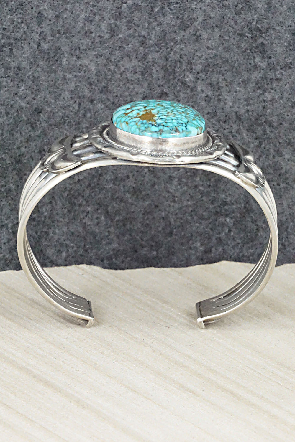 Turquoise & Sterling Silver Bracelet - Raymond Delgarito