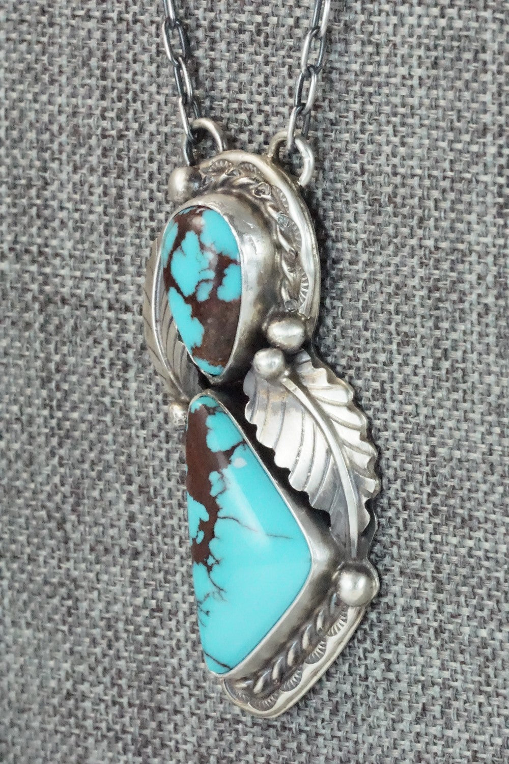 Turquoise & Sterling Silver Necklace - Betta Lee