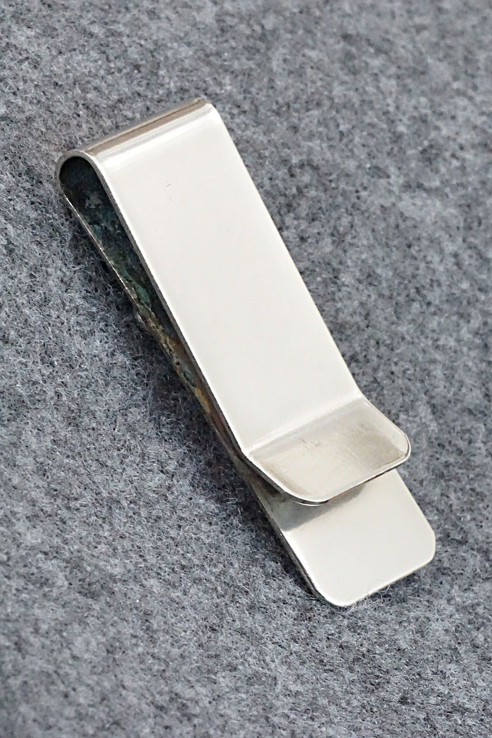 Turquoise, Coral and Sterling Silver Money Clip - Wilbur Myers