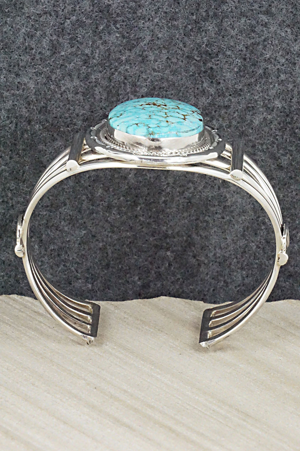 Turquoise & Sterling Silver Bracelet - Raymond Delgarito