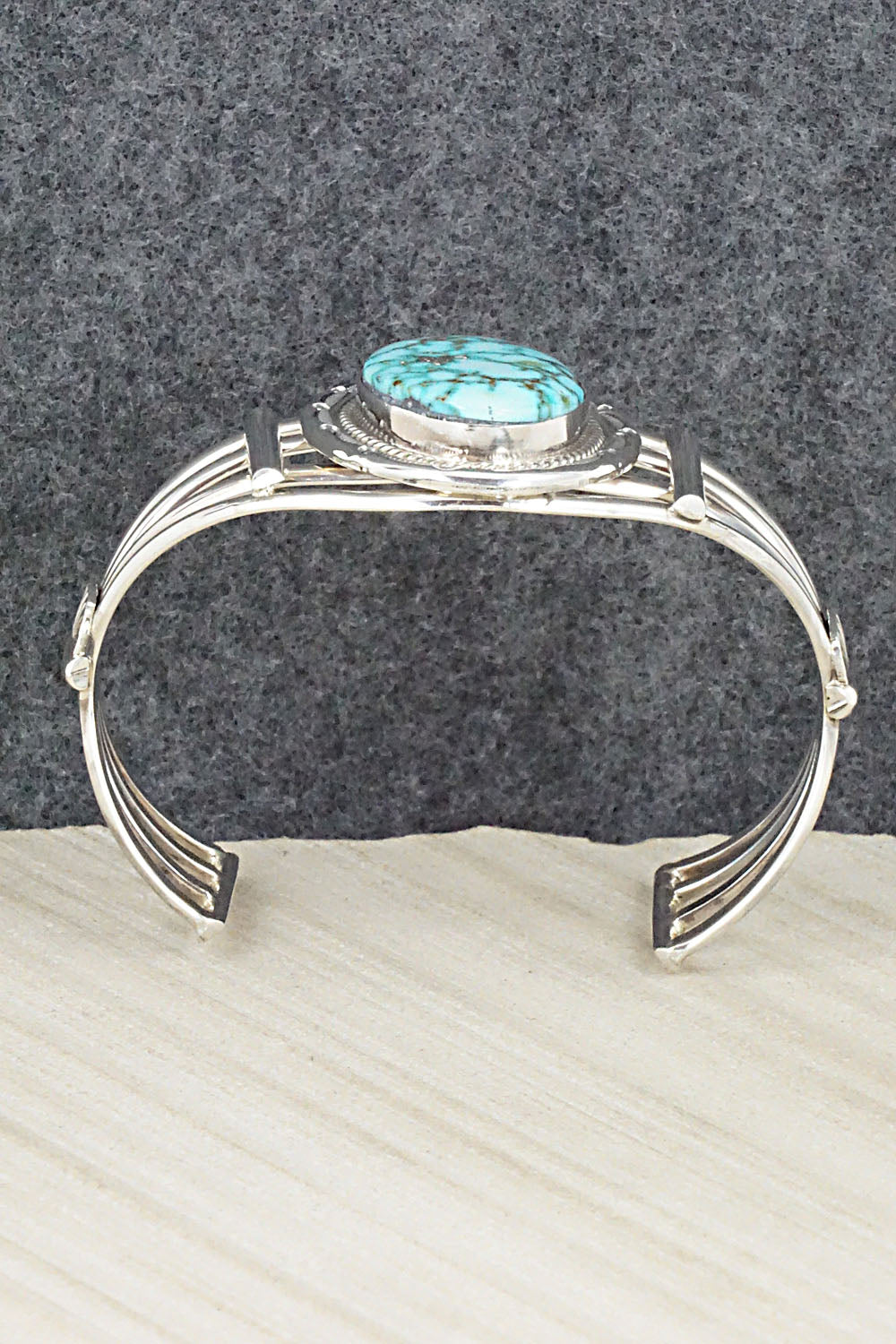 Turquoise & Sterling Silver Bracelet - Raymond Delgarito