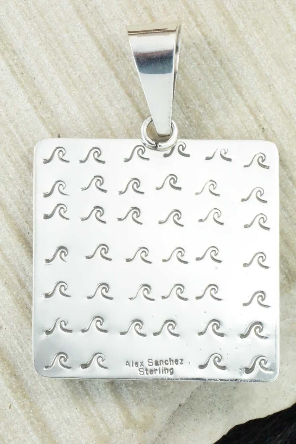 Turquoise & Sterling Silver Pendant - Alex Sanchez