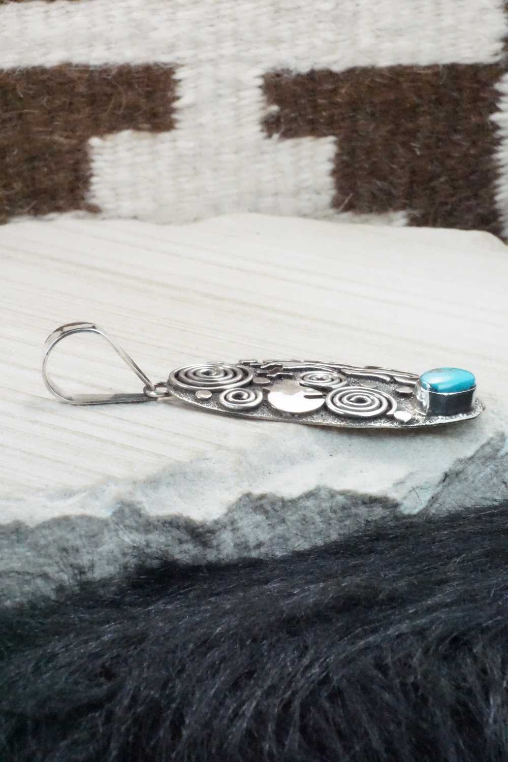 Turquoise & Sterling Silver Pendant - Alex Sanchez