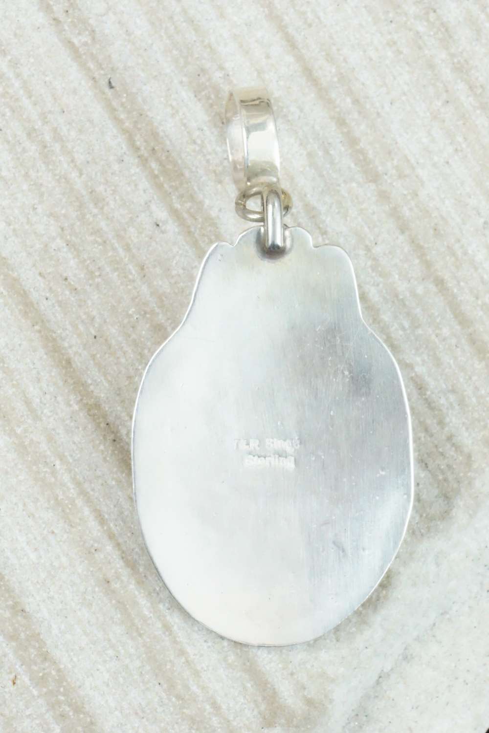 Turquoise & Sterling Silver Pendant - Rosita Singer