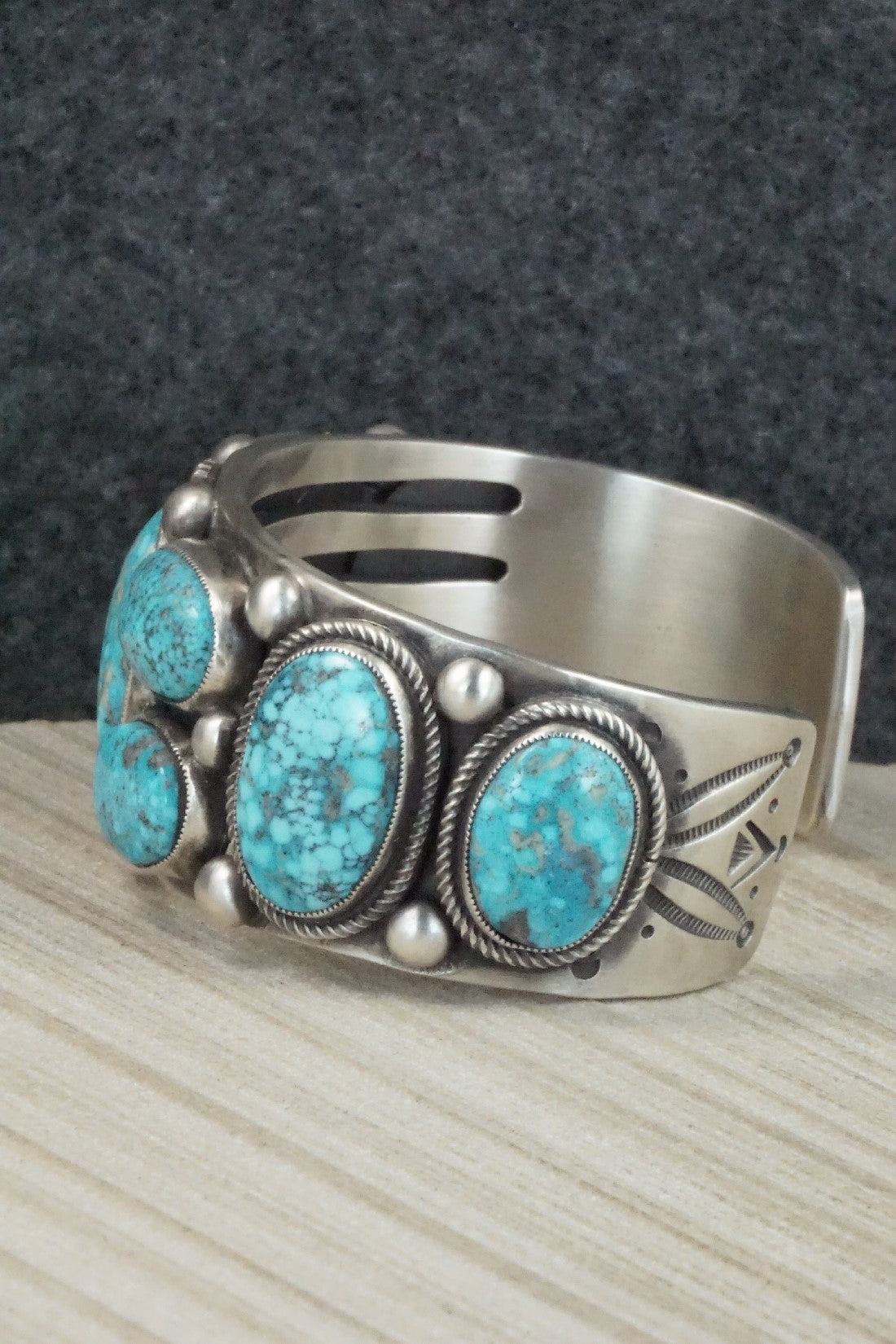 Turquoise and Sterling Silver Bracelet - Calvin Martinez