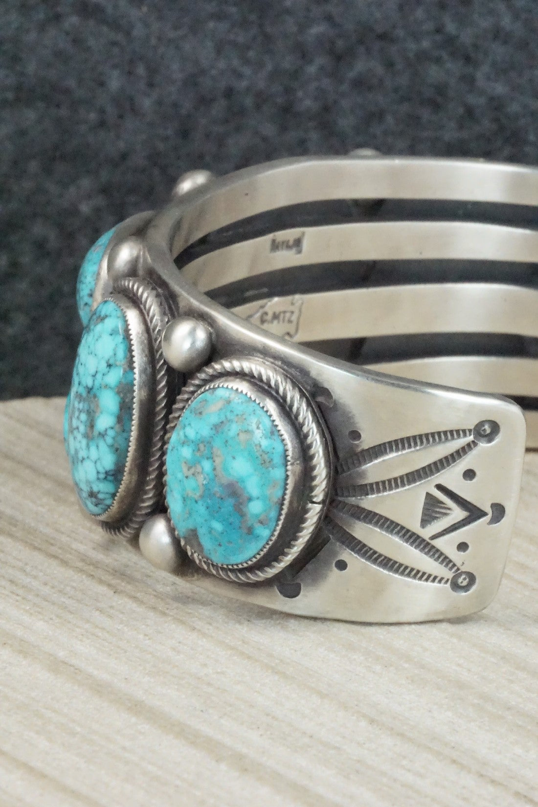 Turquoise and Sterling Silver Bracelet - Calvin Martinez
