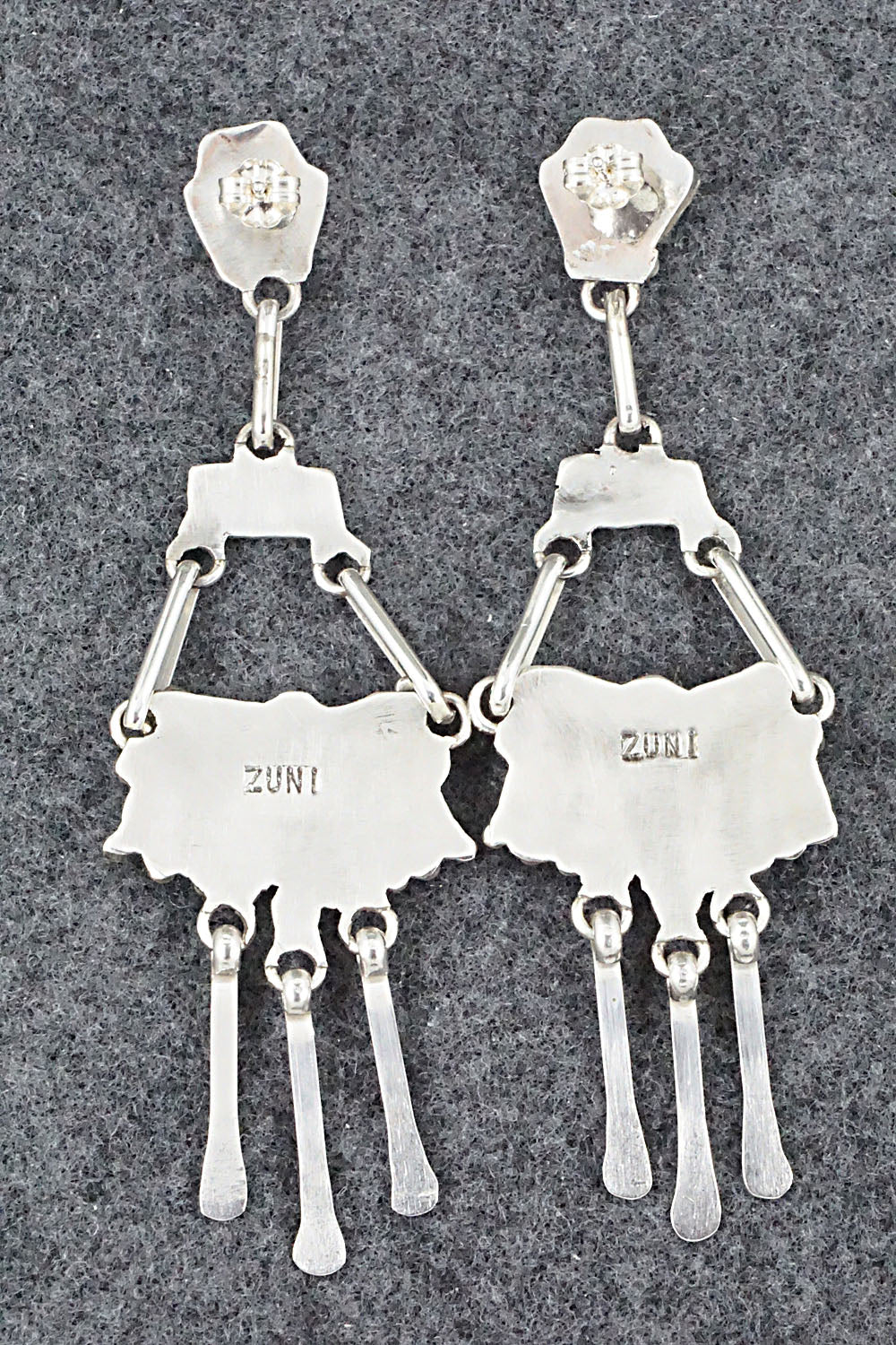 Turquoise & Sterling Silver Earrings - Eva Wyaco