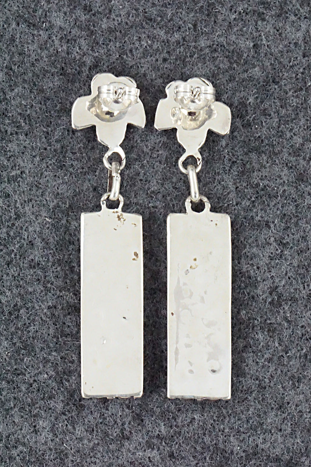 Turquoise & Sterling Silver Earrings - Herbert Lastiyano