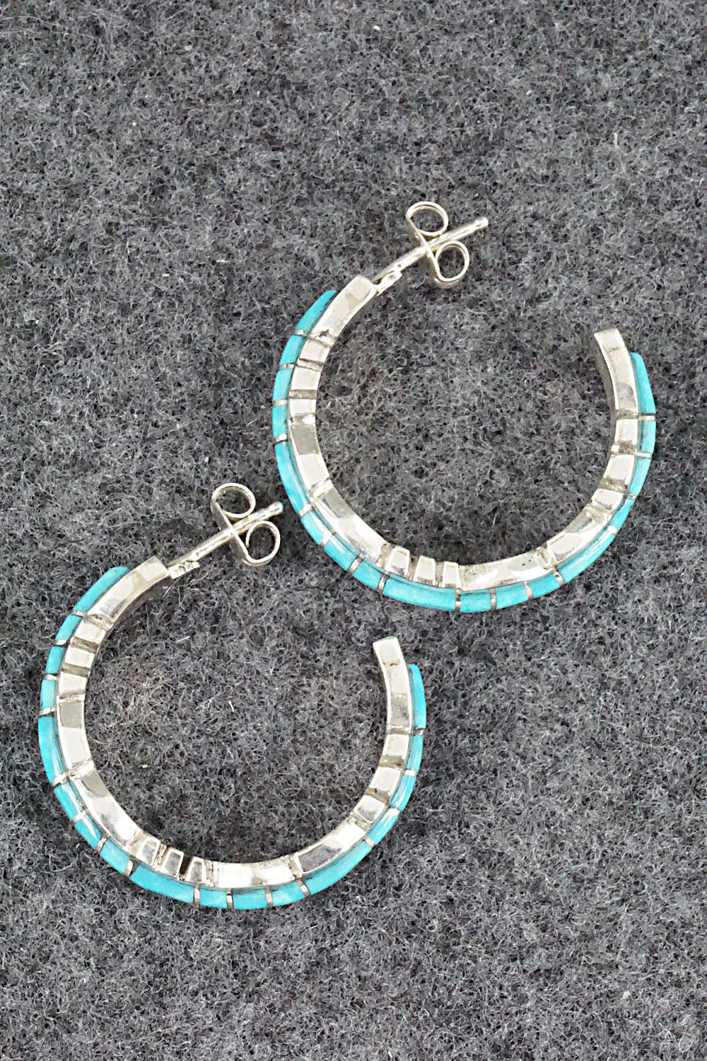 Turquoise & Sterling Silver Earrings - Sheldon Lalio