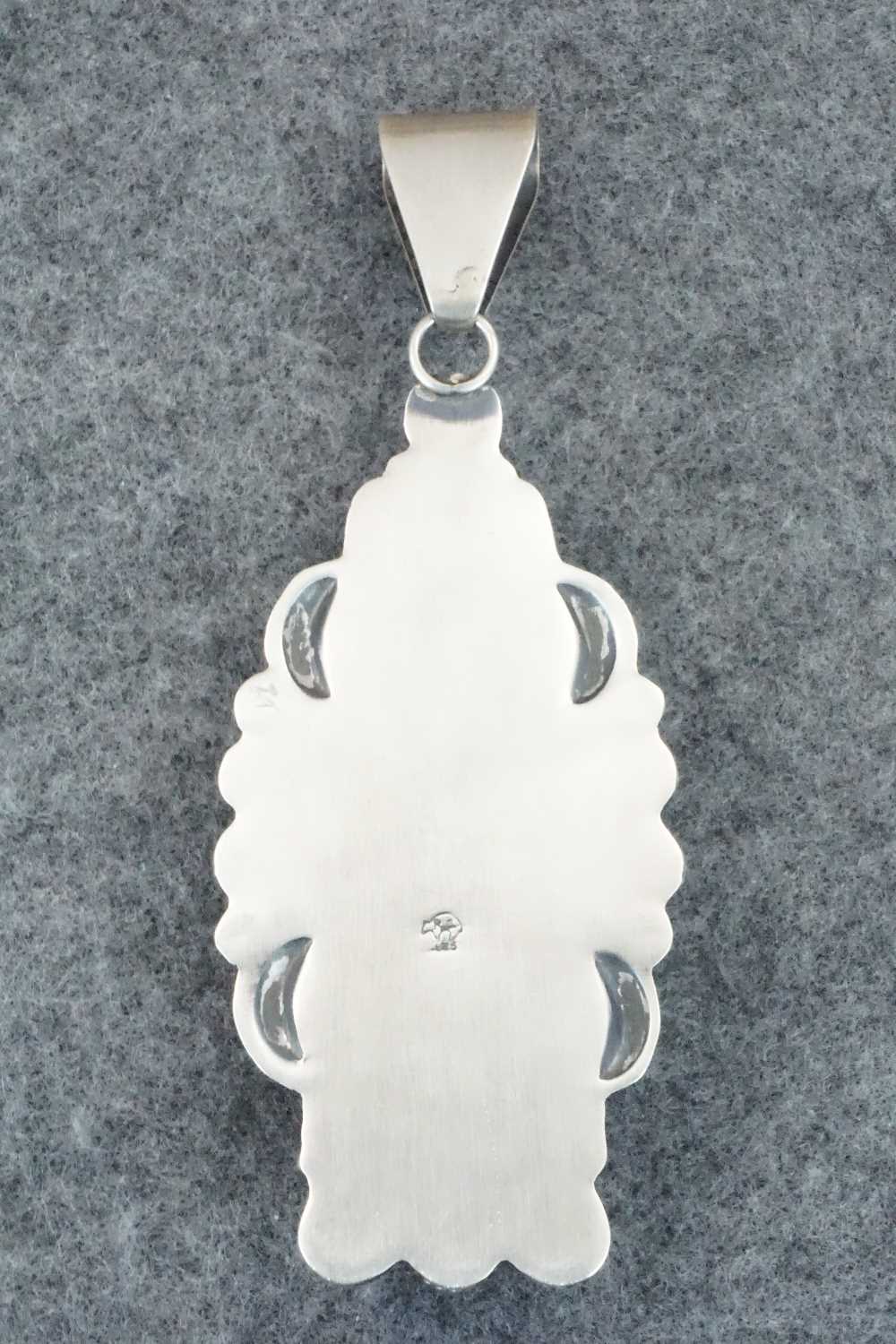 Turquoise & Sterling Silver Pendant - Navajo