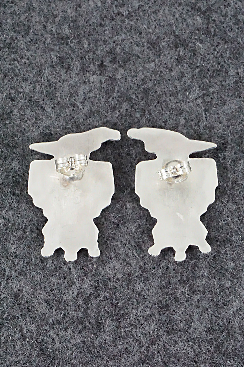 Multi Stone Inlay & Sterling Silver Earrings - Fabian Cellicion