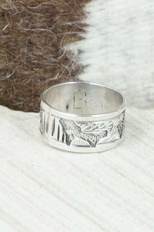 Sterling Silver Ring - Elaine Becenti - Size 8.75