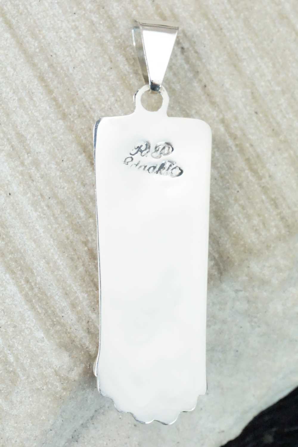 Multi Stone & Sterling Silver Pendant - Patty Edaakie