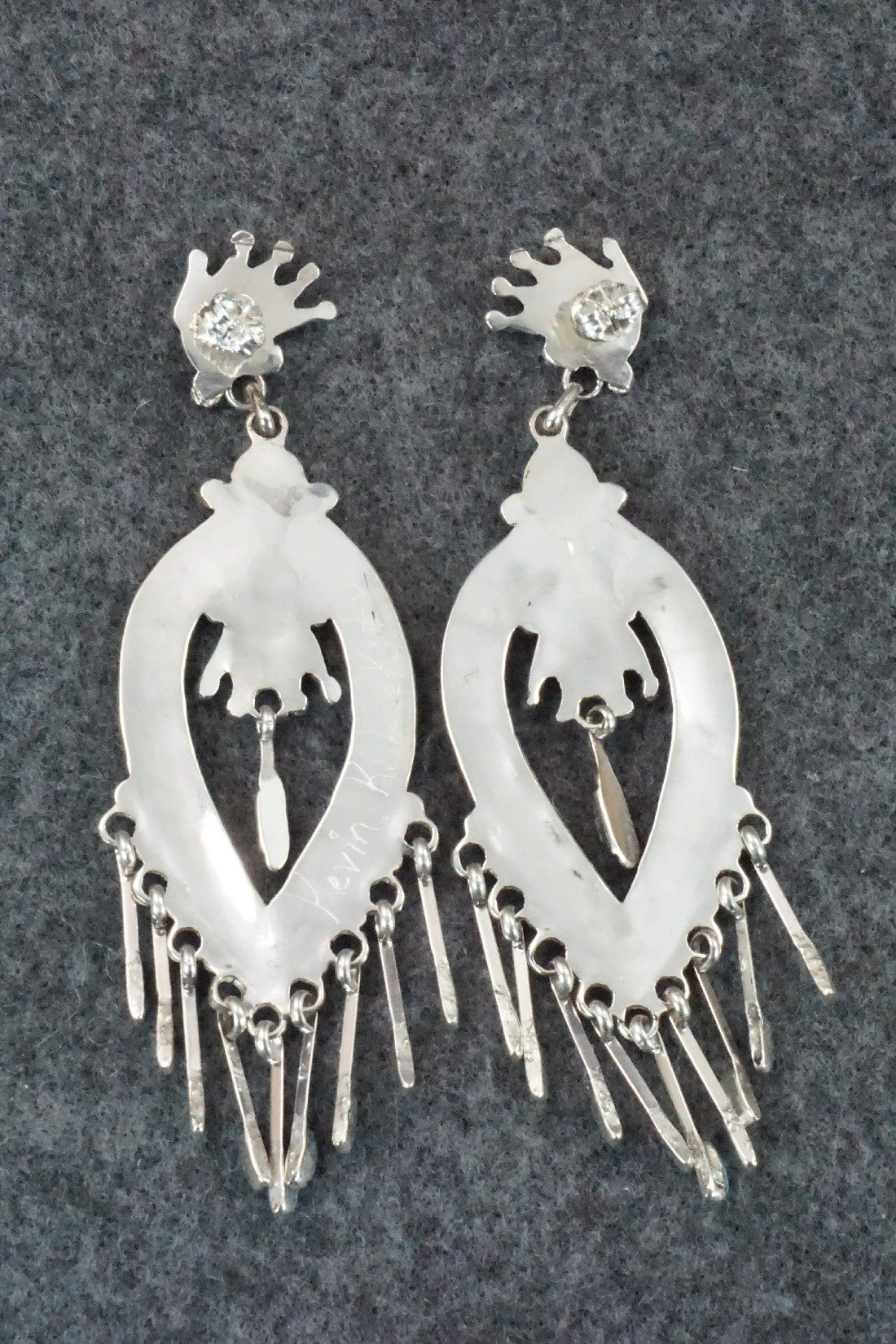 Turquoise & Sterling Silver Earrings - Kevin Leekity