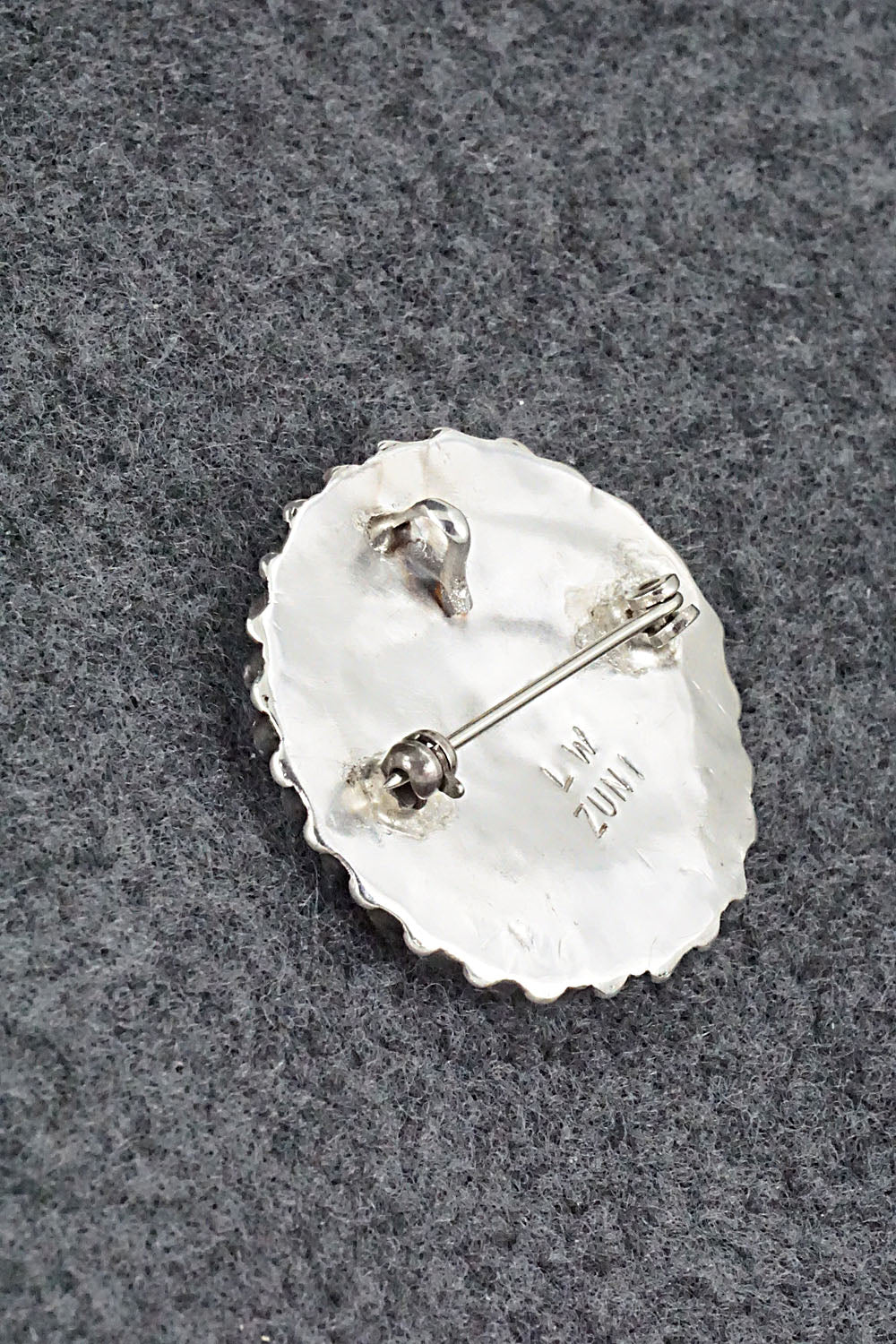 Multi Stone & Sterling Silver Pendant/Pin - Lorencita Walela
