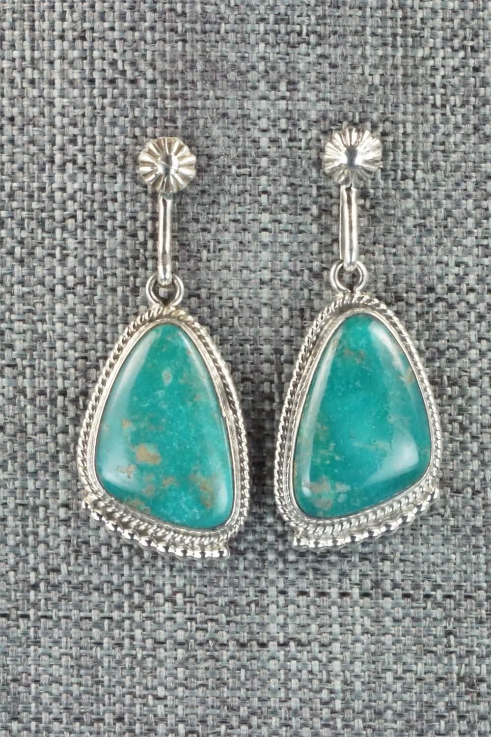 Turquoise & Sterling Silver Earrings - Sharon McCarthy