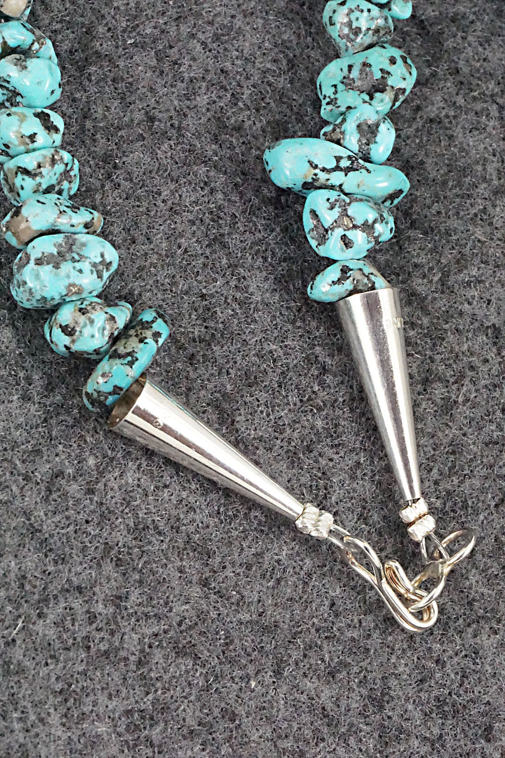 Turquoise and Sterling Silver Necklace - Louise Joe