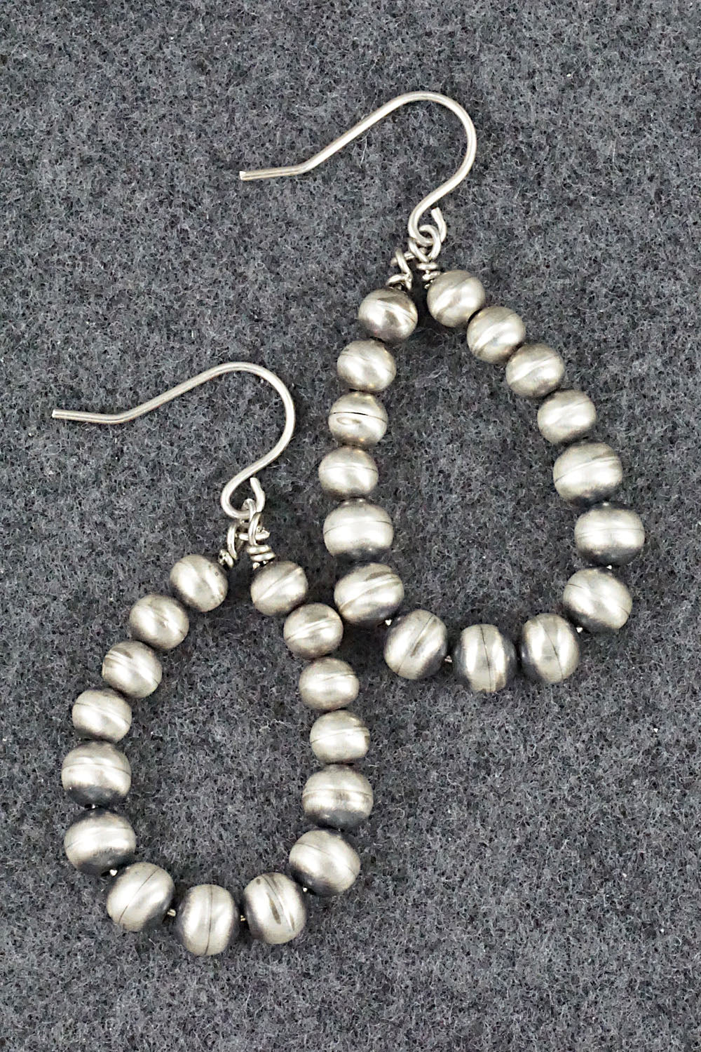 Sterling Silver Navajo Pearl Earrings - Jan Mariano