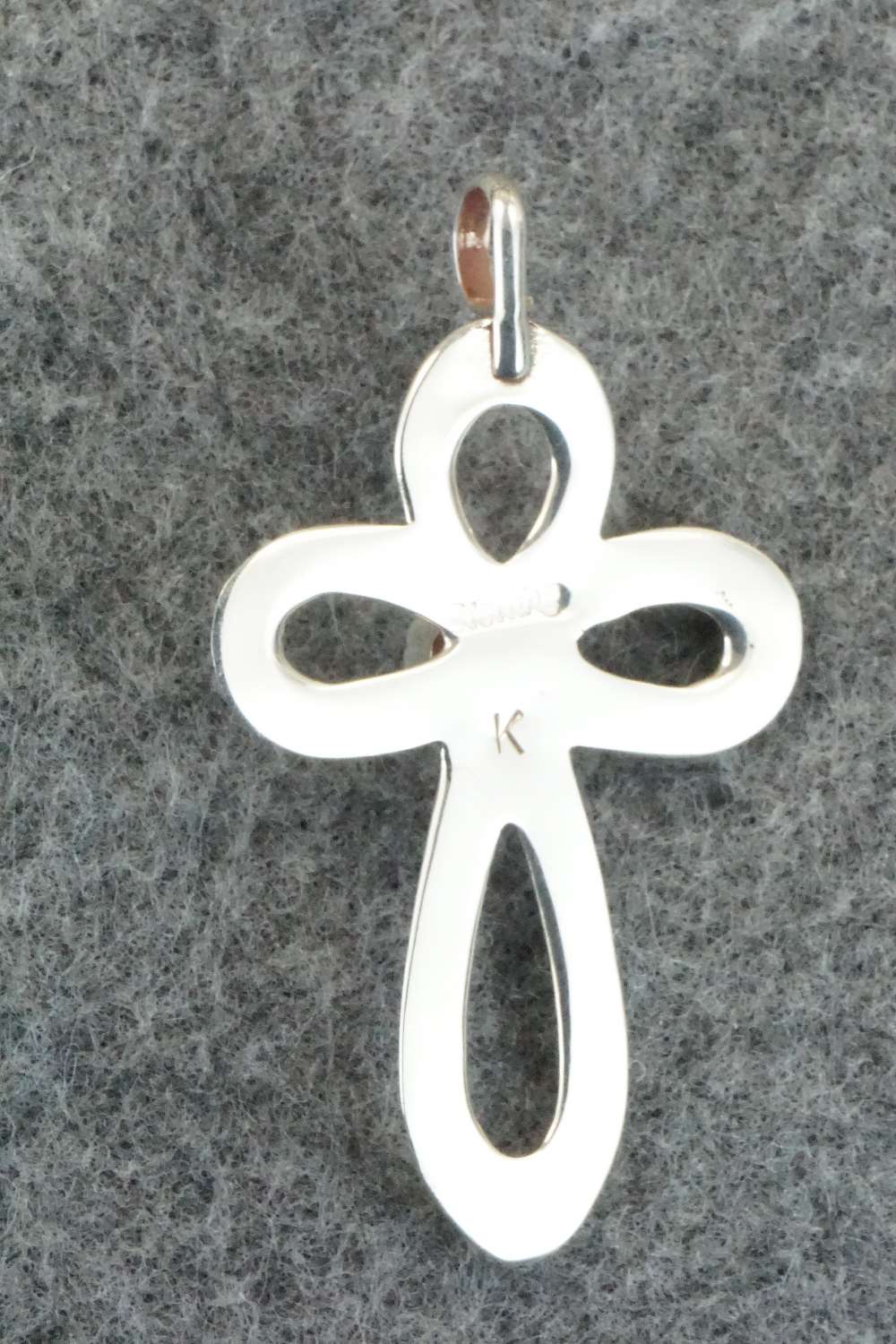 Turquoise & Sterling Silver Cross Pendant - Vanessa Kee
