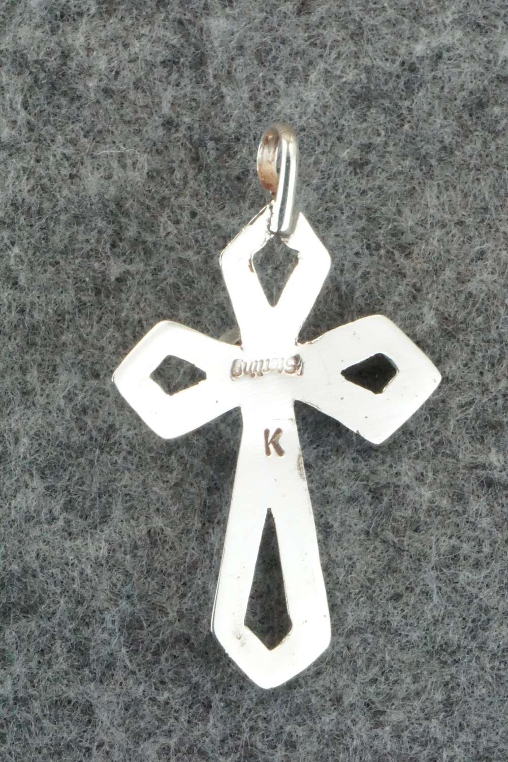 Turquoise & Sterling Silver Cross Pendant - Vanessa Kee