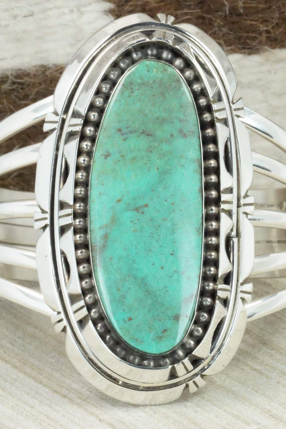 Turquoise & Sterling Silver Bracelet - Rita Lee