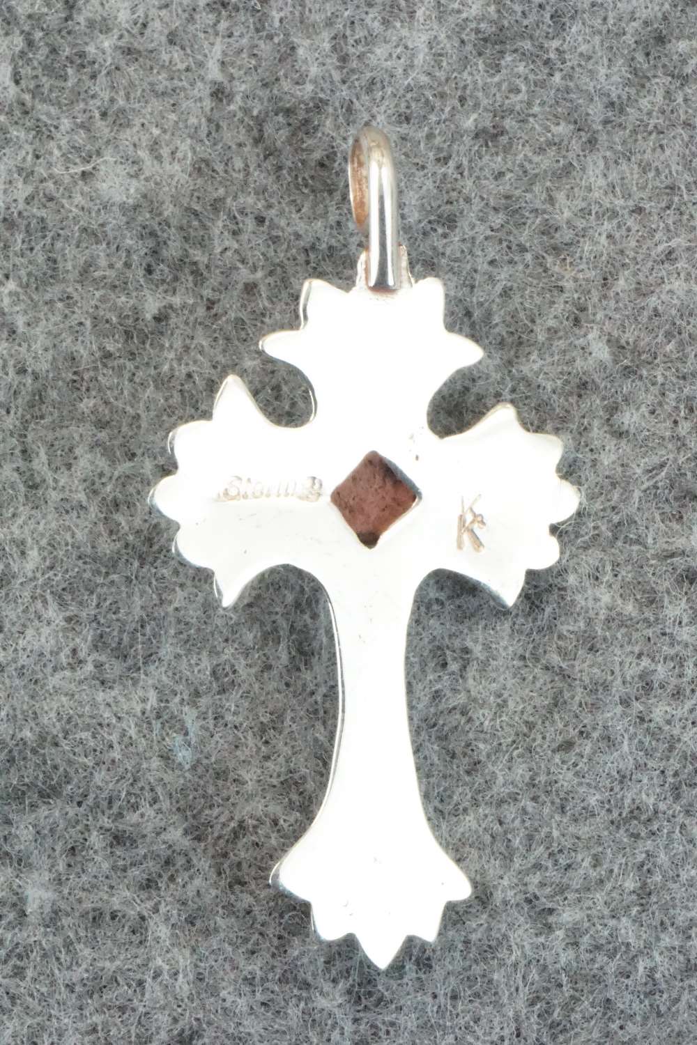 Turquoise & Sterling Silver Cross Pendant - Vanessa Kee