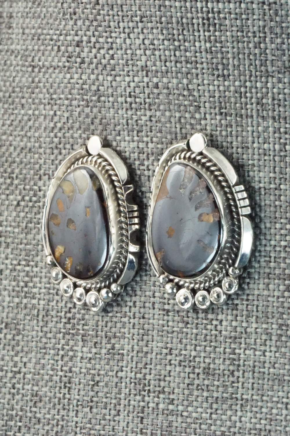 Moroccan Ammonite & Sterling Silver Earrings - Sharon McCarthy