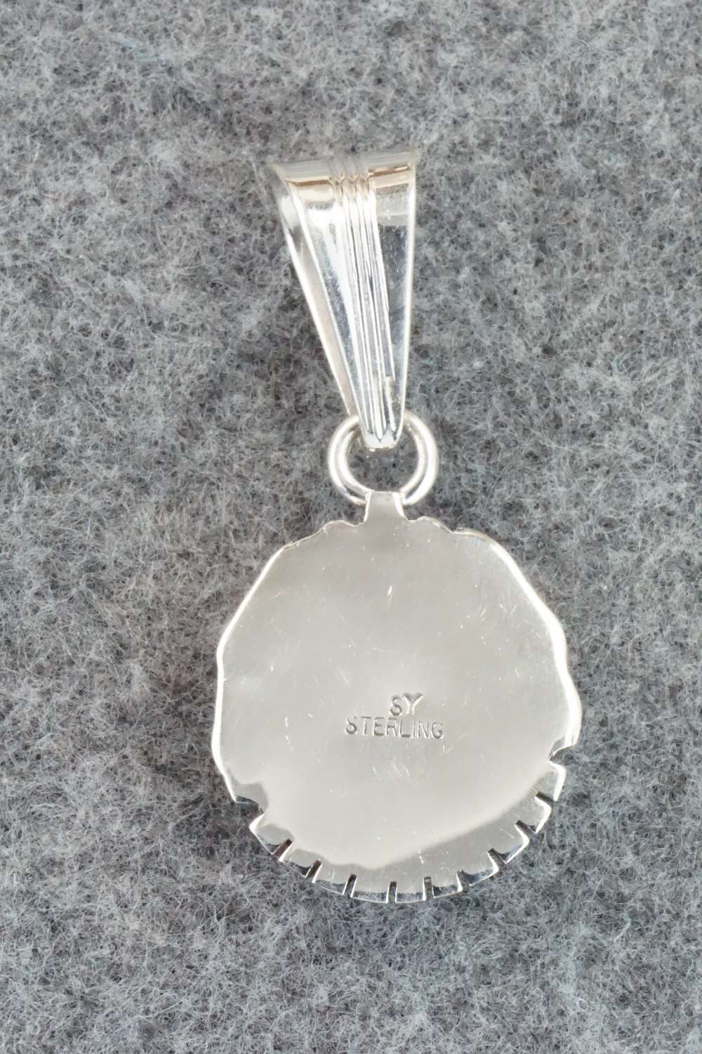 Turquoise & Sterling Silver Pendant - Samuel Yellowhair