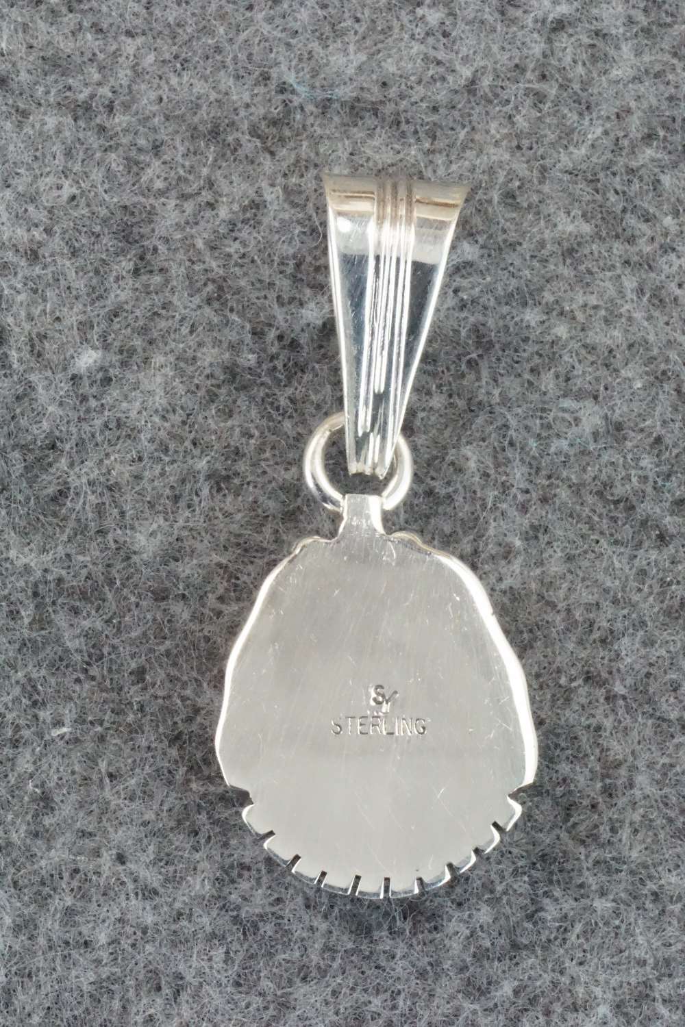 Turquoise & Sterling Silver Pendant - Samuel Yellowhair
