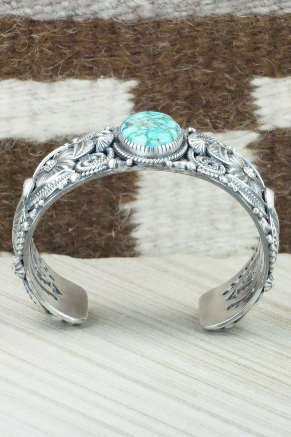 Turquoise & Sterling Silver Bracelet - Delbert Gordon