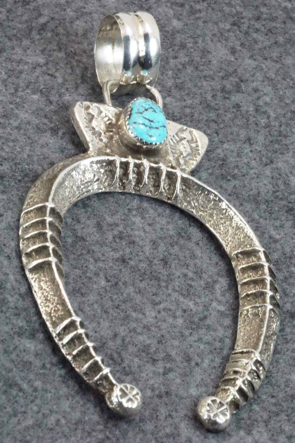 Turquoise and Sterling Silver Pendant - Delbert Arviso