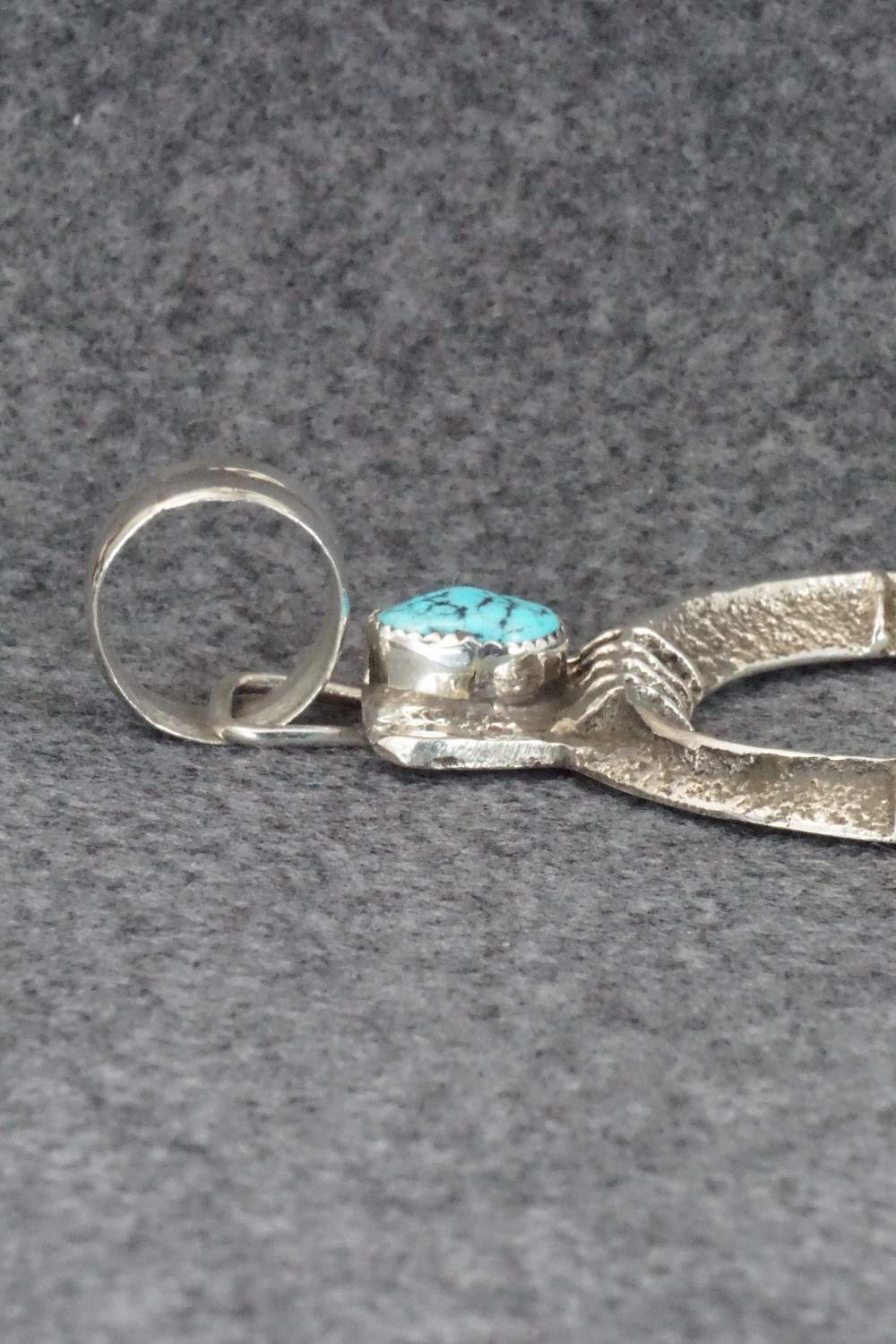 Turquoise and Sterling Silver Pendant - Delbert Arviso