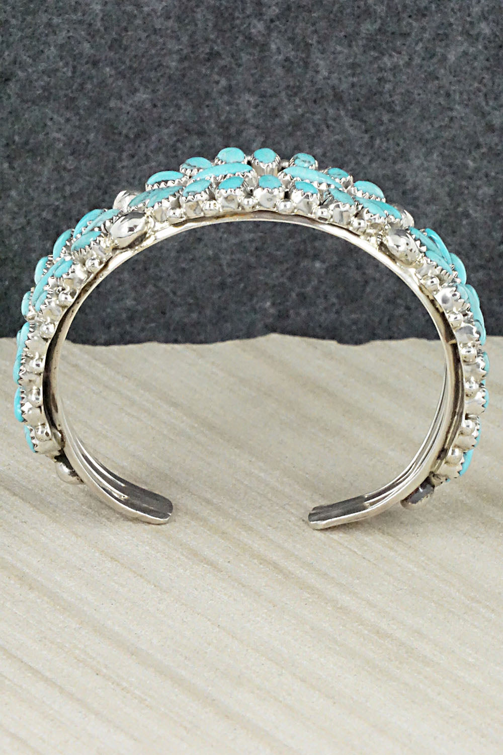Turquoise & Sterling Silver Bracelet - Jaz Wilson